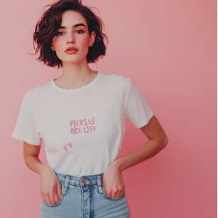 Triblenda Camiseta rosa de huella dactilar de embarazo humor