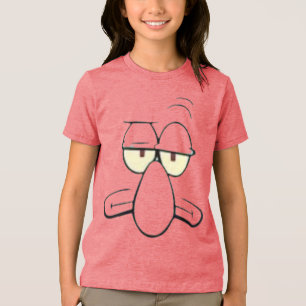 Triblenda Camiseta rosa divertida para niños con cara de dib