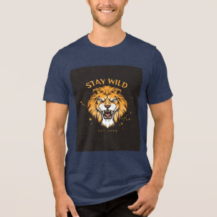Triblenda Camiseta Salvaje Cara de León