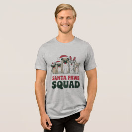Triblenda Camiseta Santa Paws Squad
