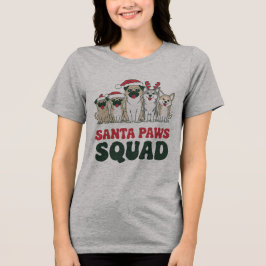 Triblenda Camiseta Santa Paws Squad