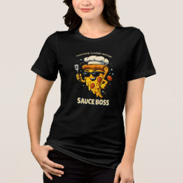 Triblenda Camiseta Sauce Boss – Rebanada de pizza divertida 