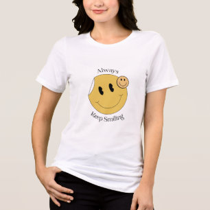 Triblenda Camiseta Siempre Sonriendo - Cara Sonriente Adorab