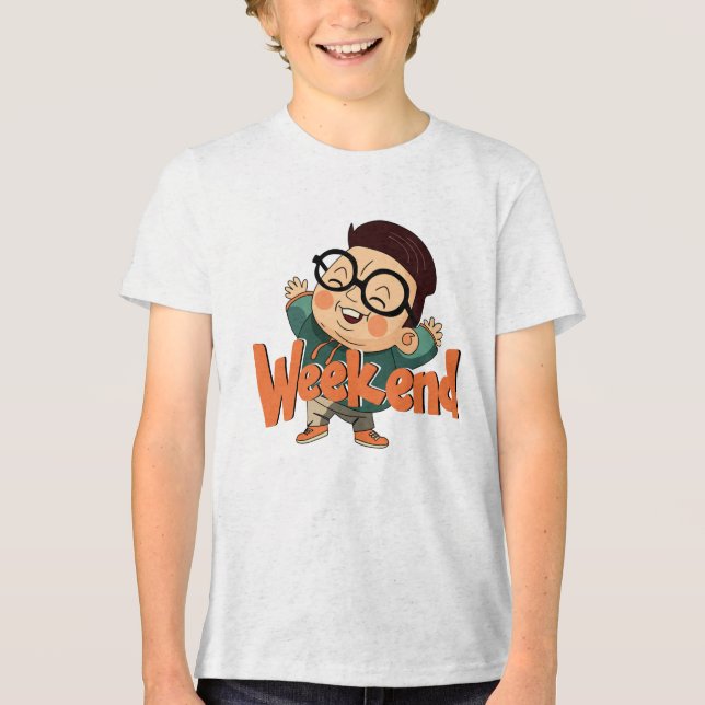 Triblenda Camiseta simple de fin de semana: perfecta para lo (Anverso)