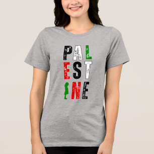 Triblenda Camiseta solidaria de PALESTINA - Audaz angustiada