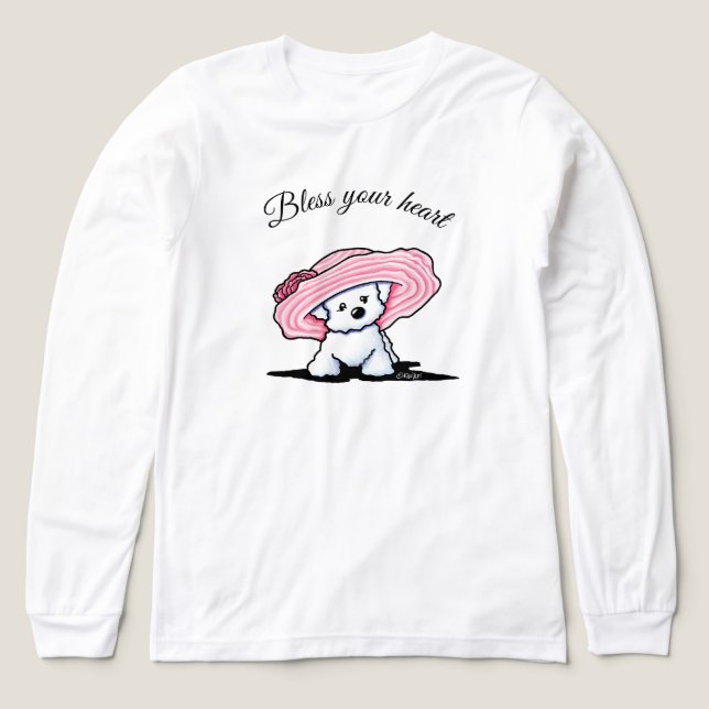 Triblenda Camiseta Southern Belle Bichon (Diseño frontal)