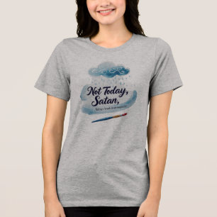 Triblenda Camiseta Suave Lluvia Estado de Ánimo para Mujeres