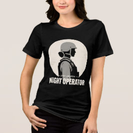 Triblenda Camiseta táctica vintage para mujeres Night Operat