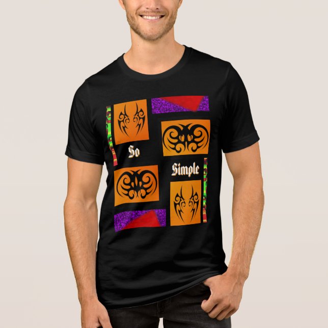 Triblenda Camiseta Tan simple  (Anverso)