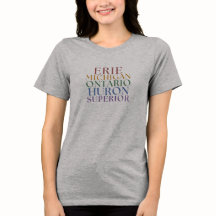 Camiseta temática de pesca en Michigan para mujere
