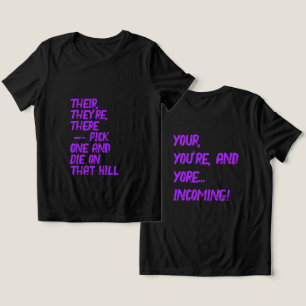 Triblenda Camiseta There, Their / Your, You're