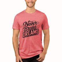 Camiseta tipográfica motivacional Nunca frenes los