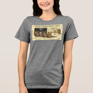 Triblenda Camiseta Trash Panda Coffee Drive-thru Raccoon C