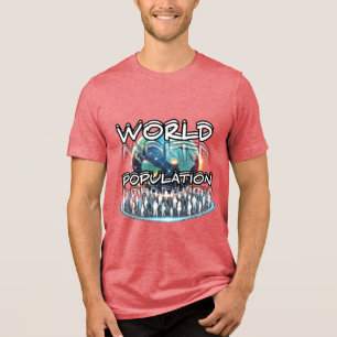 Triblenda Camiseta Tri-blend Bella+Canvas, Trible Negro Sóli