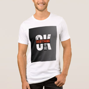 Triblenda Camiseta tri-blend blanca con diseño simple.