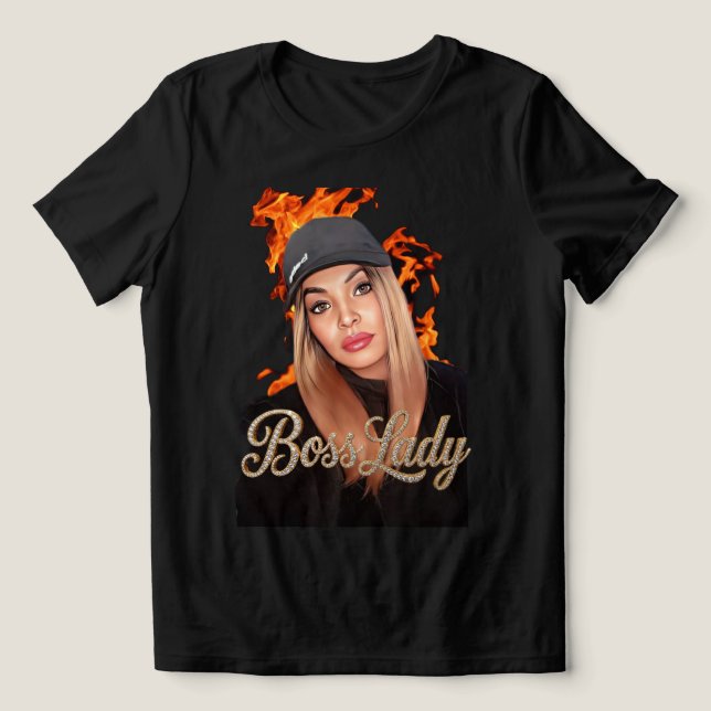 Triblenda Camiseta Tri-Blend Boss Lady (Diseño delantero )
