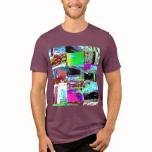 Camiseta Tri-blend – Cuadrícula Abstracta