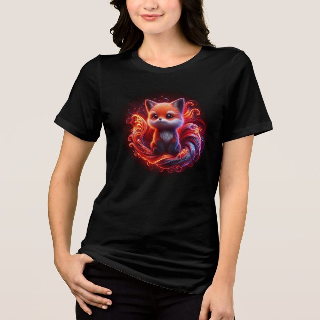 Triblenda Camiseta Tri-Blend Cub Rojo (Anverso)