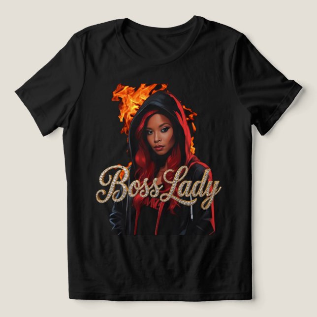 Triblenda Camiseta Tri-Blend Dama Jefa (Diseño delantero )