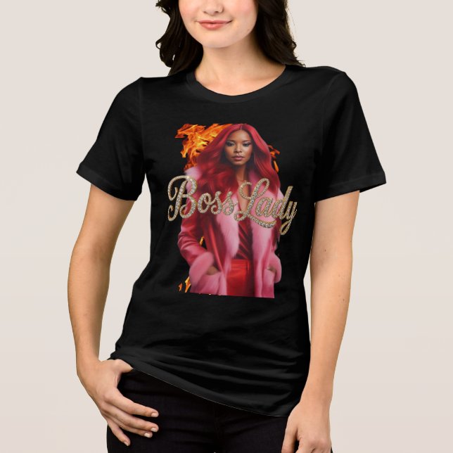 Triblenda Camiseta Tri-Blend Dama Jefa (Anverso)