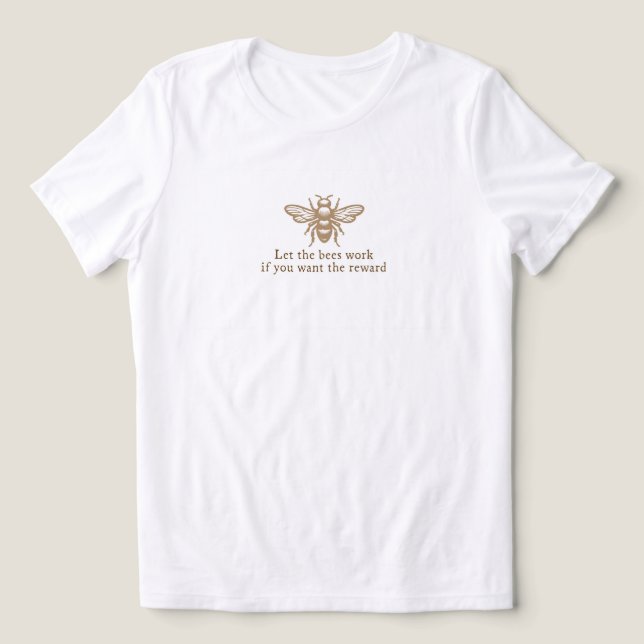 Triblenda Camiseta Tri-Blend de Abeja (Diseño delantero )