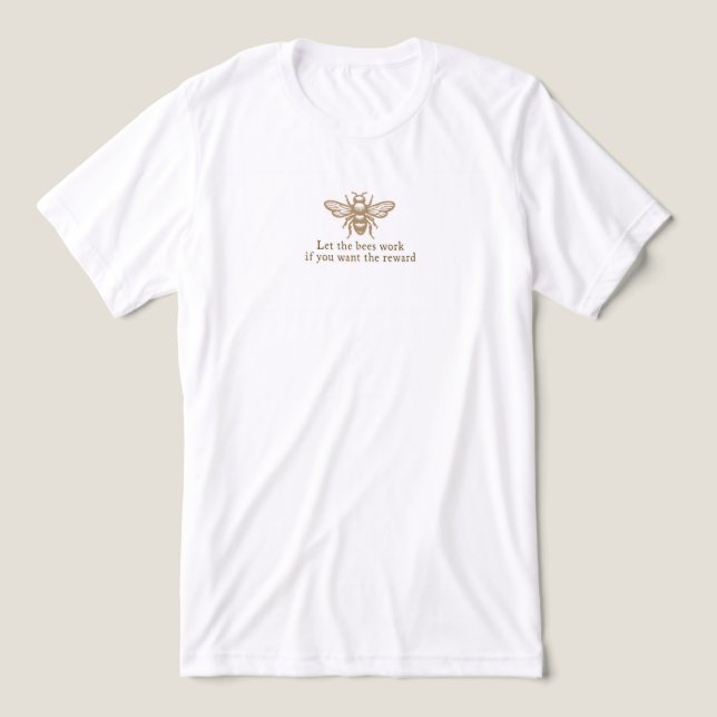 Triblenda Camiseta Tri-Blend de Abeja (Diseño delantero )