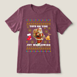 Triblenda Camiseta Tri-Blend de celebración de Navidad