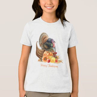 Triblenda Camiseta Tri-Blend de Cuerno de la Abundancia de A