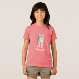 Triblenda Camiseta Tri-Blend de Gatito Minino
