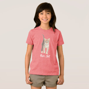 Triblenda Camiseta Tri-Blend de Gatito Minino