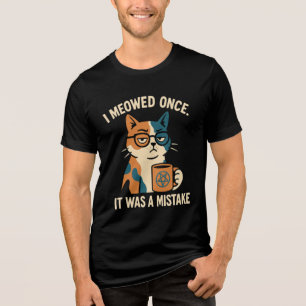 Triblenda camiseta Tri-Blend de gato pagano