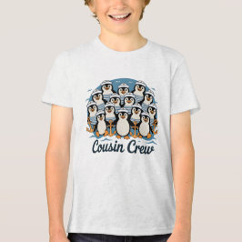 Triblenda Camiseta Tri-Blend de la tripulación de primos