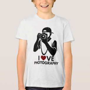 Triblenda Camiseta Tri-Blend de Símbolo de Amor Bella+Canvas