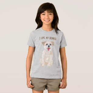 Triblenda Camiseta Tri-Blend de Sweet Morkie Girl