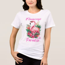 Camiseta Tri-Blend Flamingo en el Paraíso