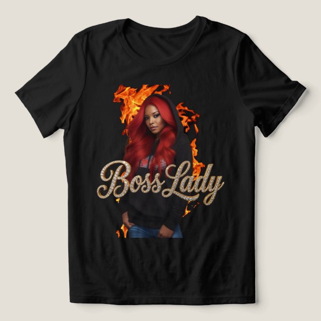 Triblenda Camiseta Tri-Blend Jefa (Diseño delantero )