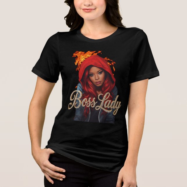 Triblenda Camiseta Tri-Blend Jefa (Anverso)