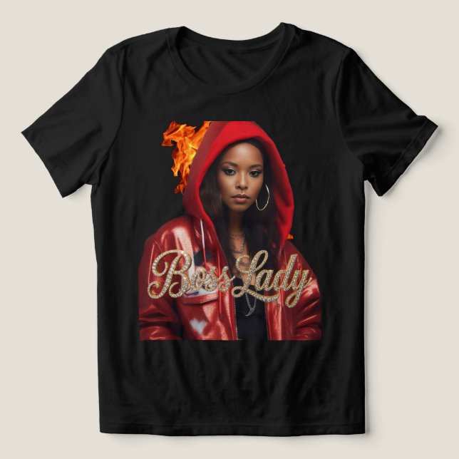 Triblenda Camiseta Tri-Blend Jefa Señora (Diseño delantero )