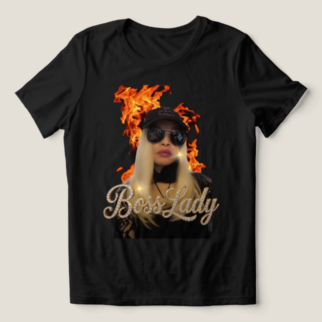 Triblenda Camiseta Tri-Blend Jefa Señora (Diseño delantero )