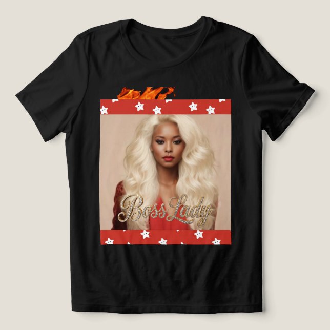 Triblenda Camiseta Tri-Blend Jefa Señora (Diseño delantero )