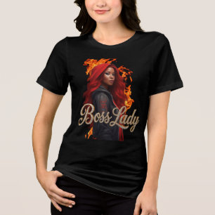 Triblenda Camiseta Tri-Blend Jefa Señora
