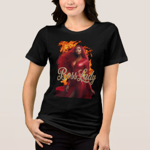 Triblenda Camiseta Tri-Blend Jefa Señora