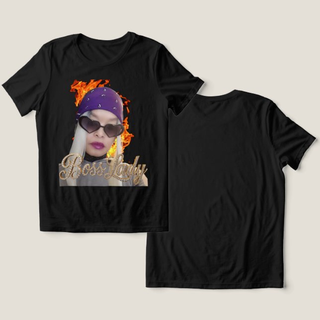 Triblenda Camiseta Tri-Blend Jefa Señora (Diseño Anverso y Reverso)