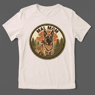 Triblenda Camiseta Tri-blend Mal Mom   Maligator Malinois Be
