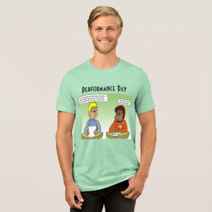 Triblenda Camiseta Tri-Blend masculina de pago por rendimien