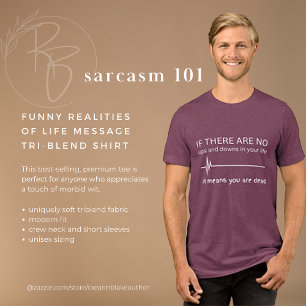 Triblenda Camiseta Tri-Blend Mensaje de Realidades Divertida