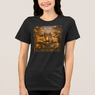 Triblenda Camiseta Tri‑Blend Nocturna para Mujeres: Cita Rom