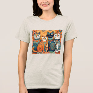 Triblenda Camiseta Tri-Blend para calmar gatos 