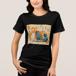 Triblenda Camiseta Tri-Blend para calmar gatos