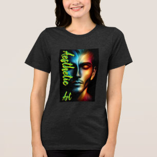 Triblenda Camiseta Tri-blend para Mujer Bella+Canvas, Blanca